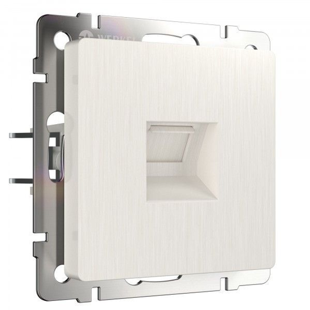 Телефонная розетка RJ-11 (перламутровый рифленый)