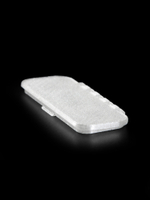 Стоматологический дорожный контейнер для 2-х зубочисток с нитью — флоссеров, белый, полупрозрачный