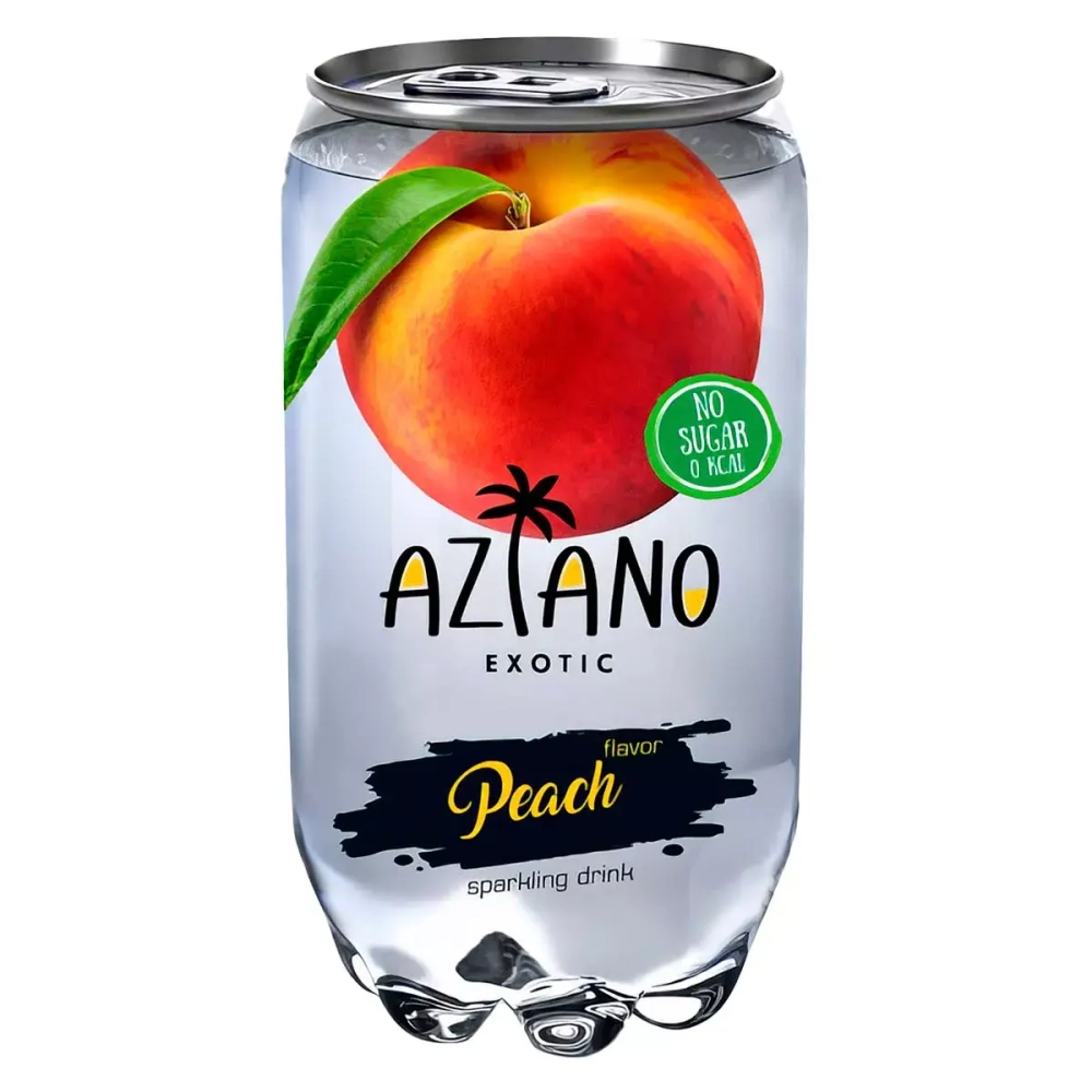 Газированный напиток Aziano Peach 350мл