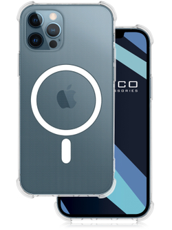 Чехол ROSCO для Apple iPhone 12 Pro оптом (арт. IP12PRO-TPU-MAGSAFE-CLEAR)