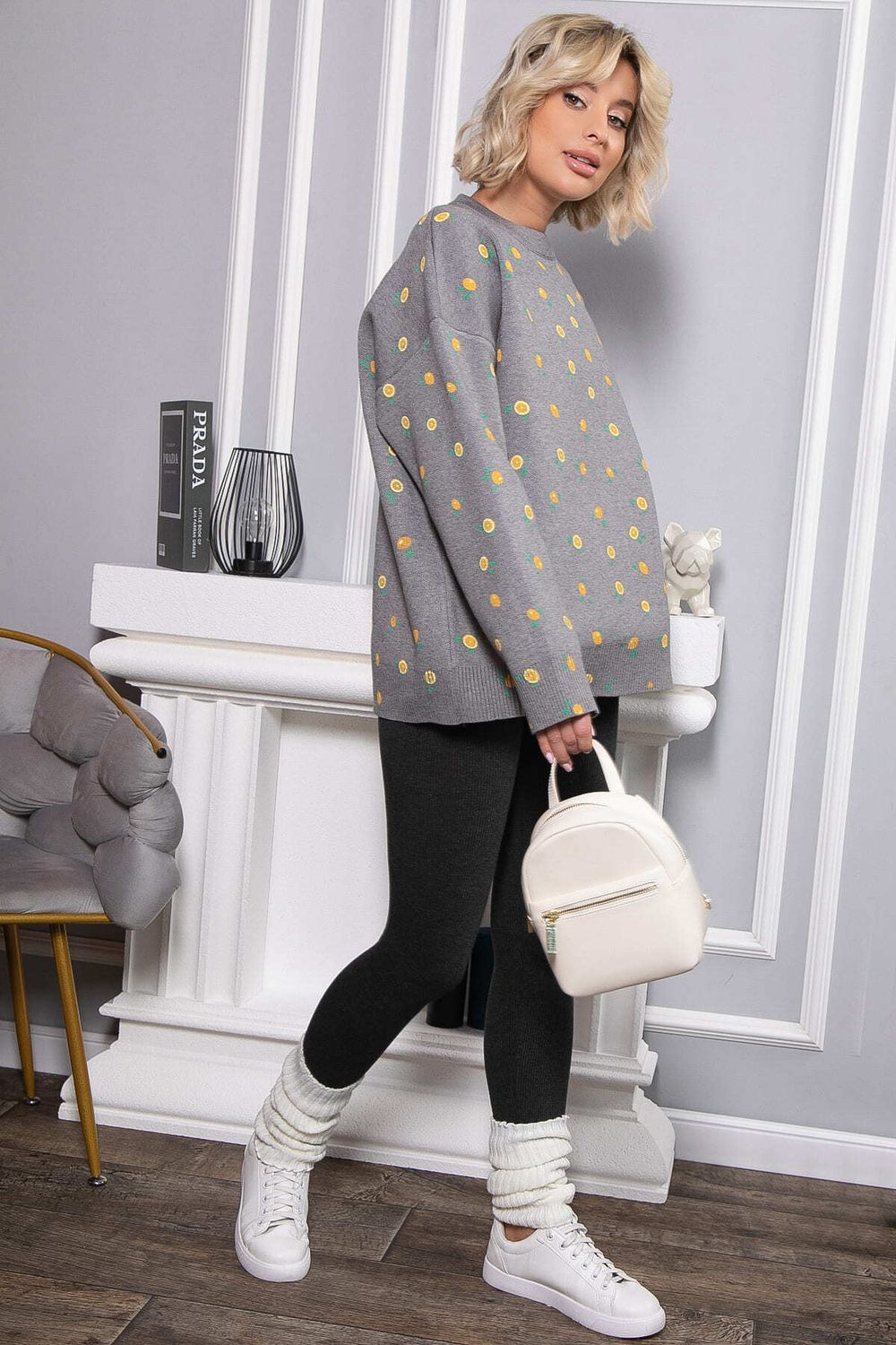 Лосины в рубчик утепленные НЬЮ (графит) Б14975-7М LT Collection