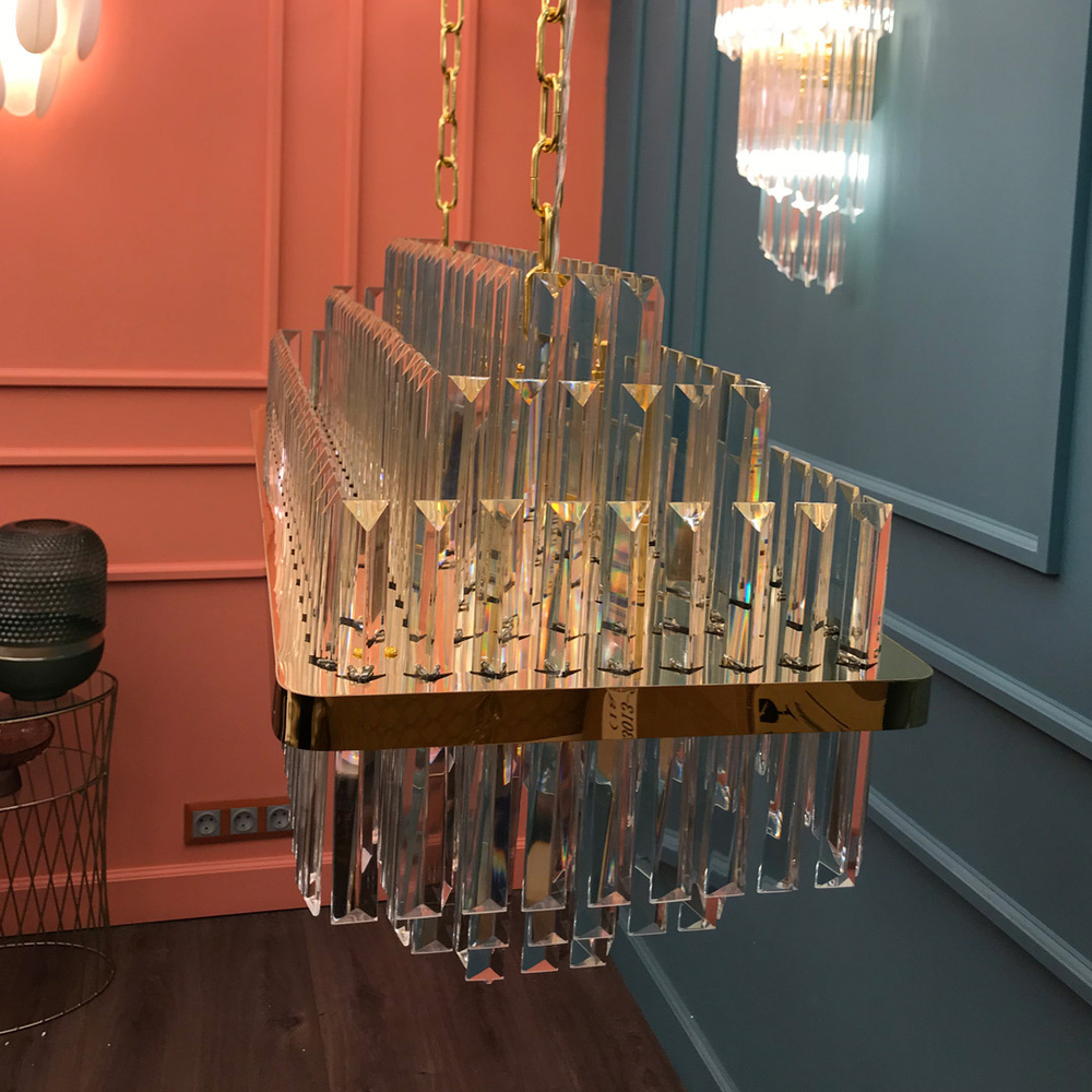 Люстра Cloyd BROTIGAN-D C12 / шир. 80 см - золото (арт.10767)