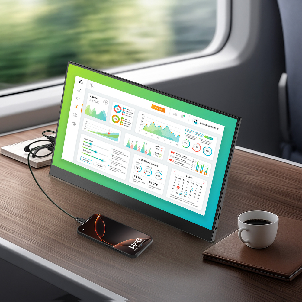 15.6" Портативный игровой монитор UPERFECT Uplays-T05 1920x1080, 60 Гц, IPS