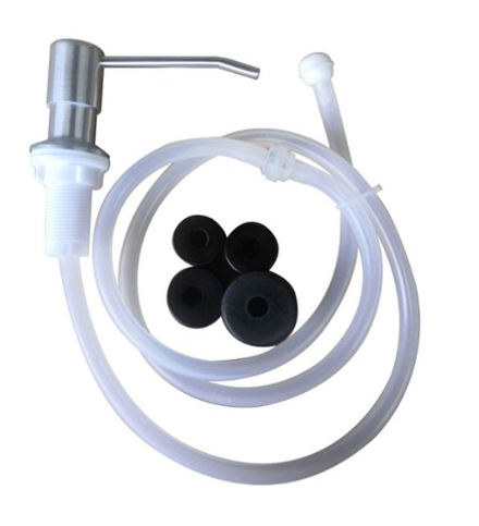 Дозатор жидкого мыла из нержавеющей стали со встроенным насосом для лосьона (серебряный)