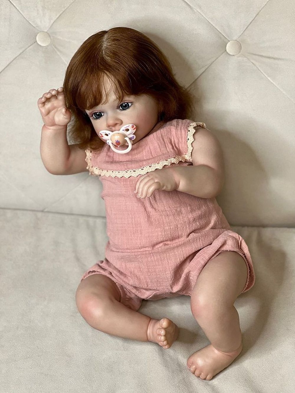 Кукла Реборн мягконабивная 60см в пакете (FA-089)
