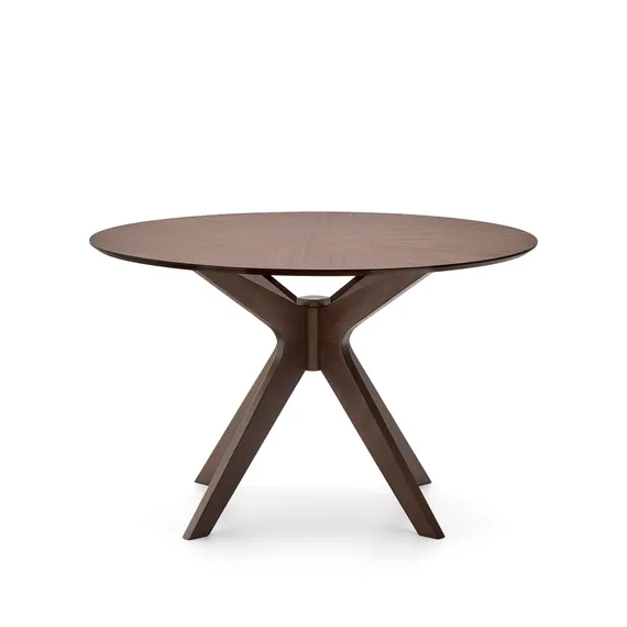 Стол Naanim Ø120 см из орехового шпона