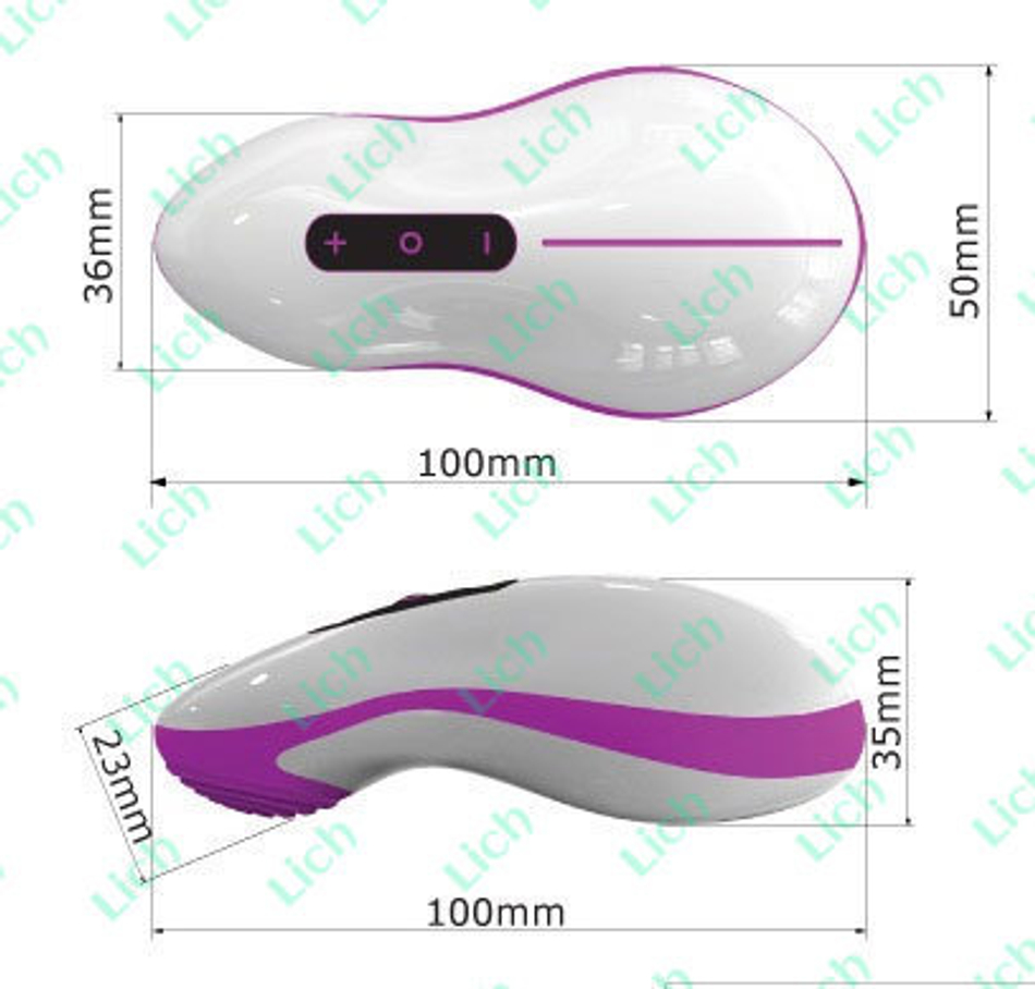 Розовый компактный вибромассажер Mouse