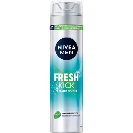 Гель для бритья Nivea Men Fresh Kick 200мл