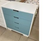 Комод дет.Облако с 4-мя ящиками МДФ софт интегрированные ручки