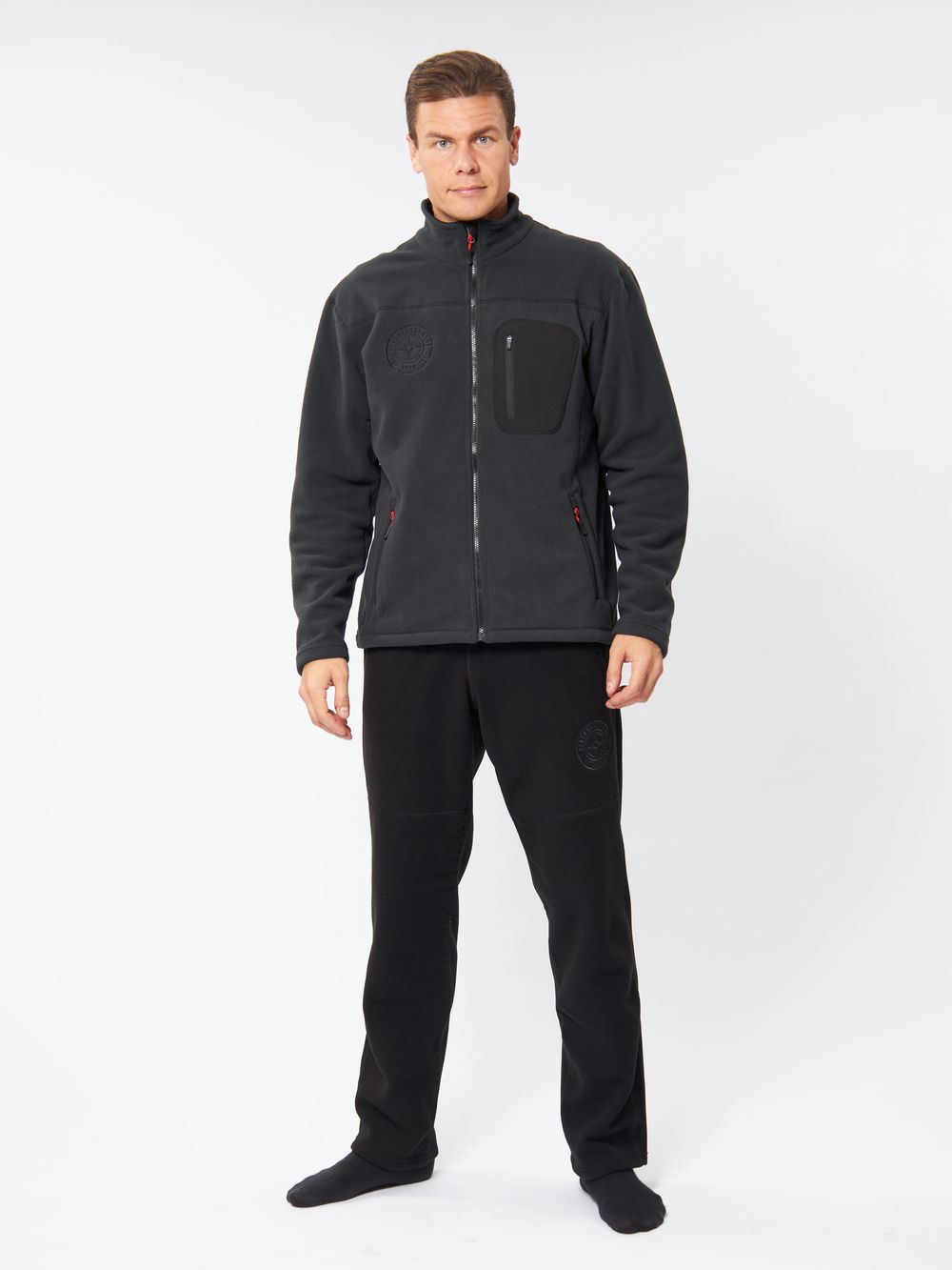 Флисовый комплект Royal Fish серый р-р XXXL