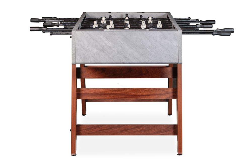 Игровой стол - футбол "Japandi" серо-коричневый