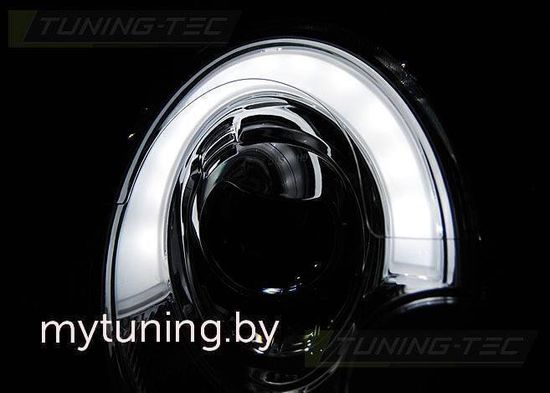Передние фары Mini Cooper tube light chrome