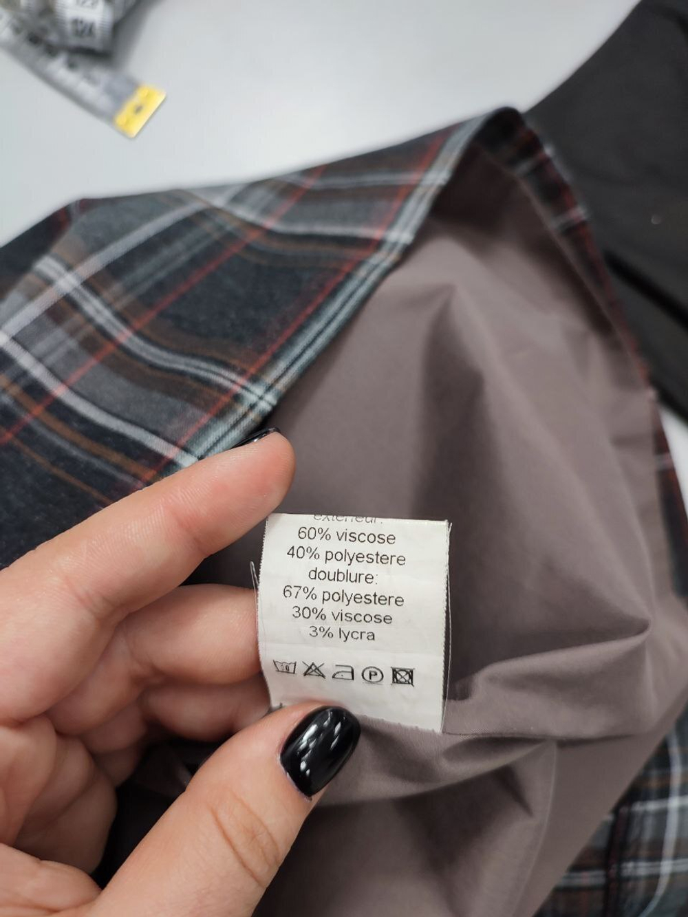 Юбка Gouache в клетку 44 размер