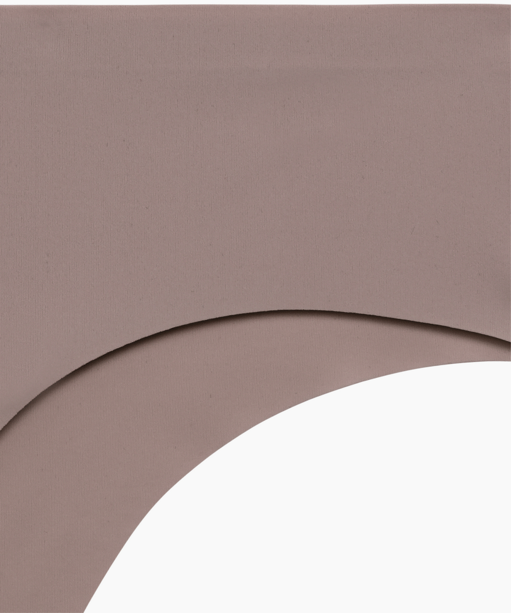 Трусы женские бесшовные бразильана Atlantic, нейлон/эластан, розовые, LS-002