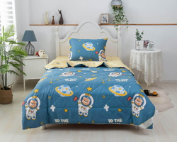 Детское постельное белье 1.5 спальное Sofi De MarkO Space синее