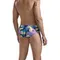 Мужские плавки фиолетовые с принтом Clever Moda TIDE SWIMSUIT BRIEF 166119