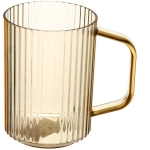 Кружка пластиковая 400мл «Полоска узкая», микс цветов