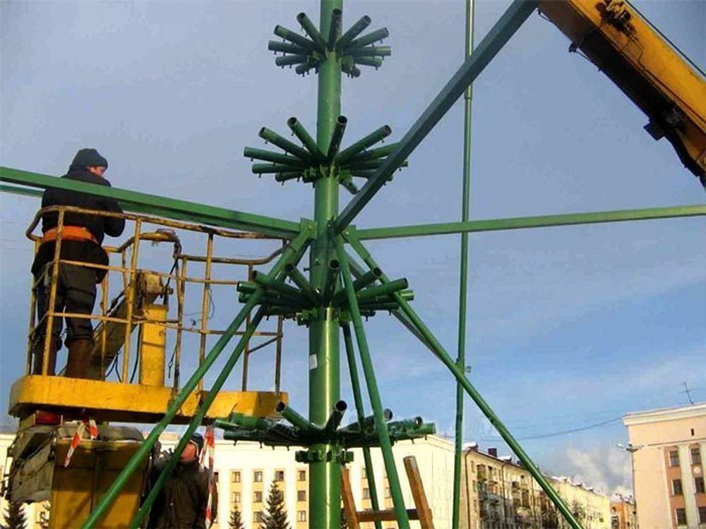 Уличная елка ствольная "Альпийская белая сосна" (Леска белая) 19 м