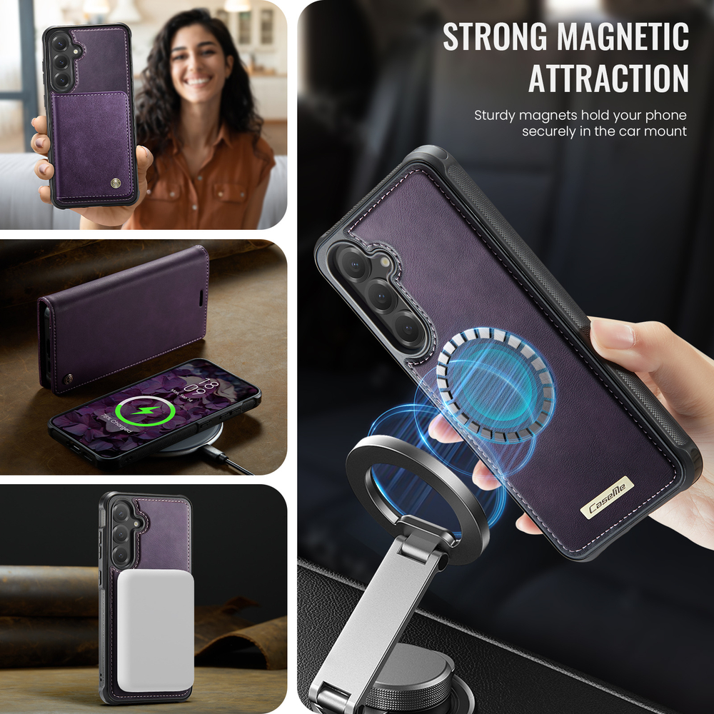 Чехол-кошелек CaseMe 2 in 1 MagSafe Samsung Galaxy S25