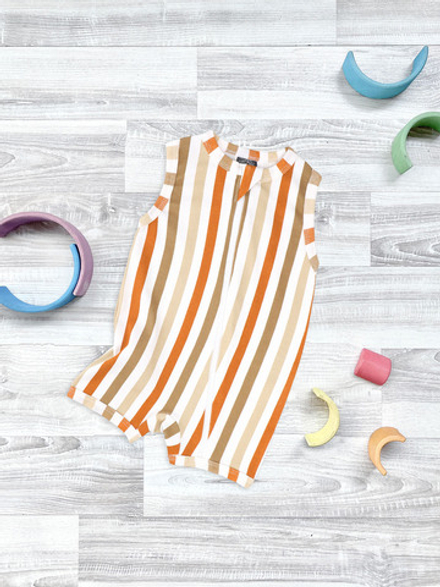 Песочник без рукавов Mjölk Sleep and Play Полоска