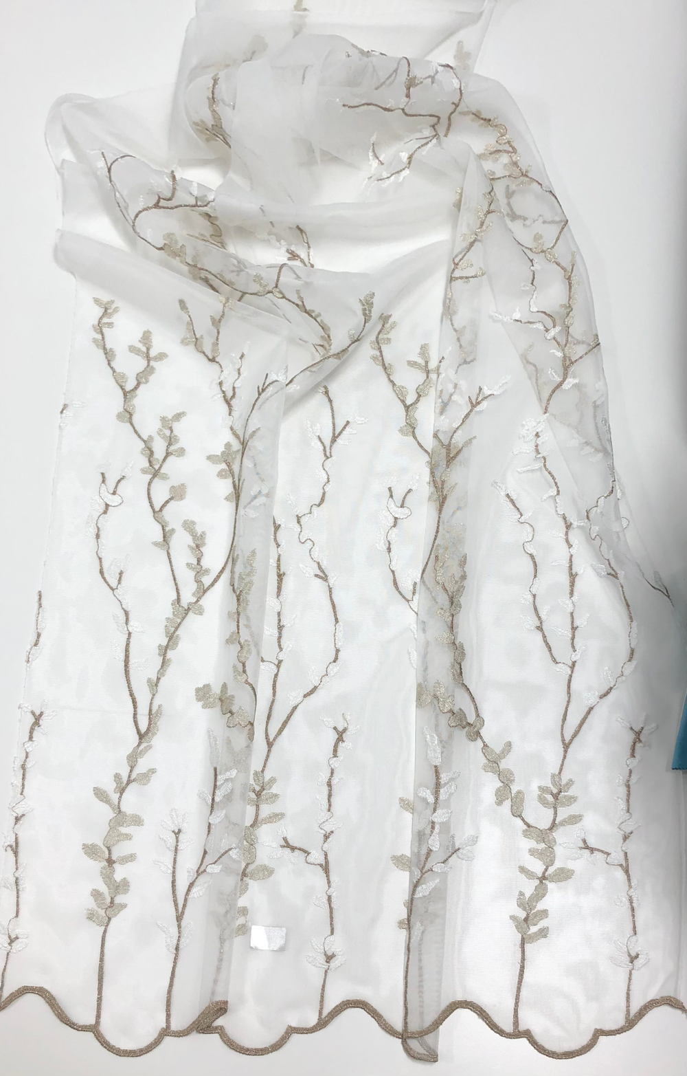 Тюль с вышивкой Sofia арт. Sakura MRT 09 col 03 (высота 300 см, Турция)