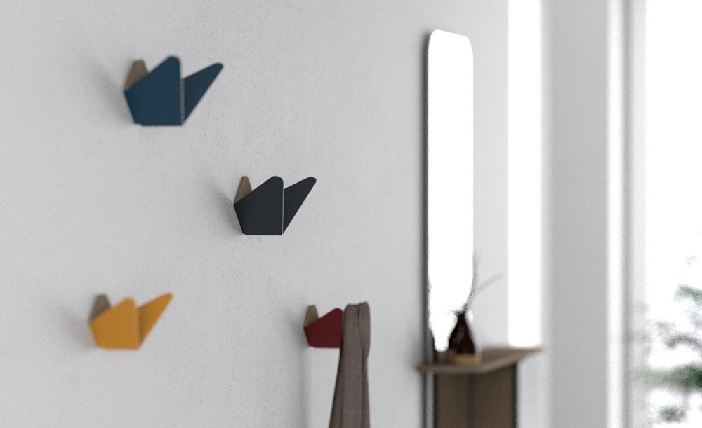 Крючок butterflies средний, синий