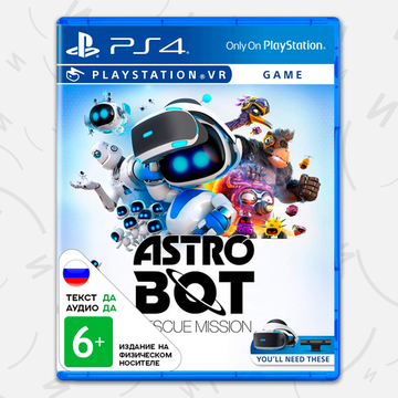 Игра Astro Bot Rescue Mission (только для PS VR) (PS4, русская версия)
