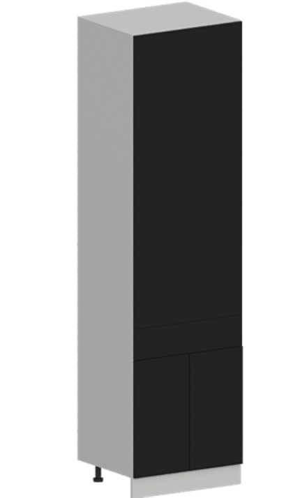 Кухня Модуль ШП1Я 600 Графит / Черный матовый