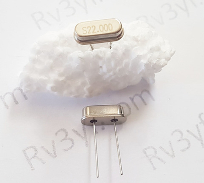 Кварц 22 МГц  лодочка (HC49S)