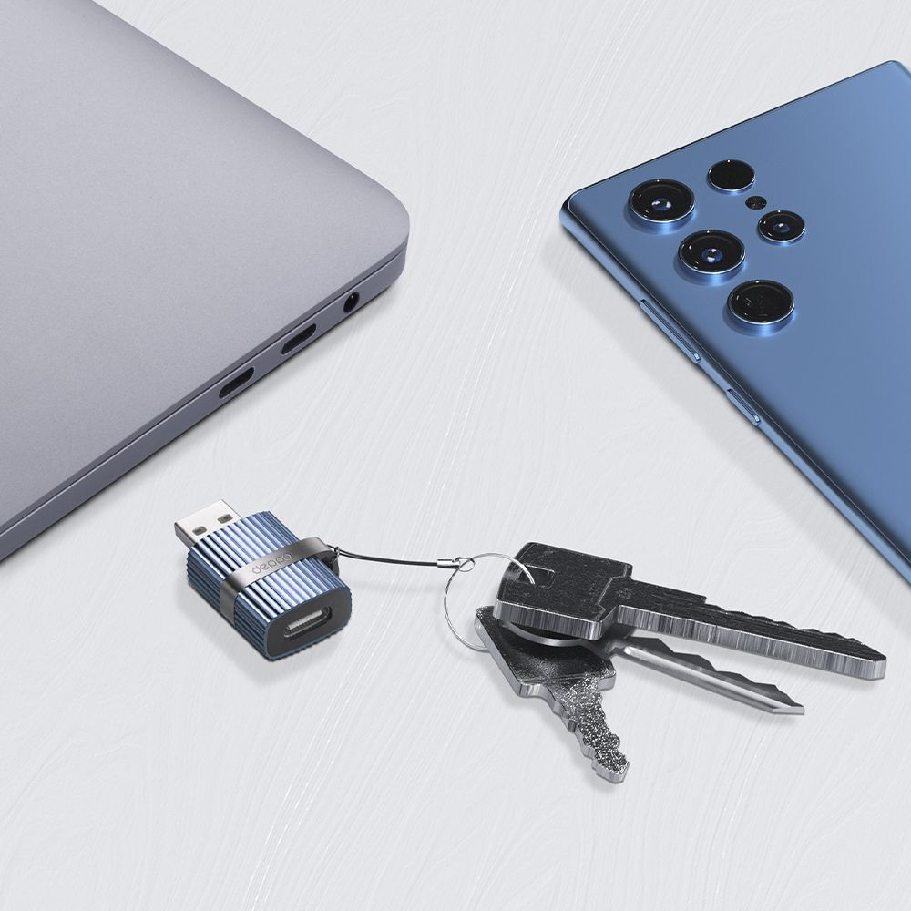 OTG адаптер Type-С - USB 3.0, синий
