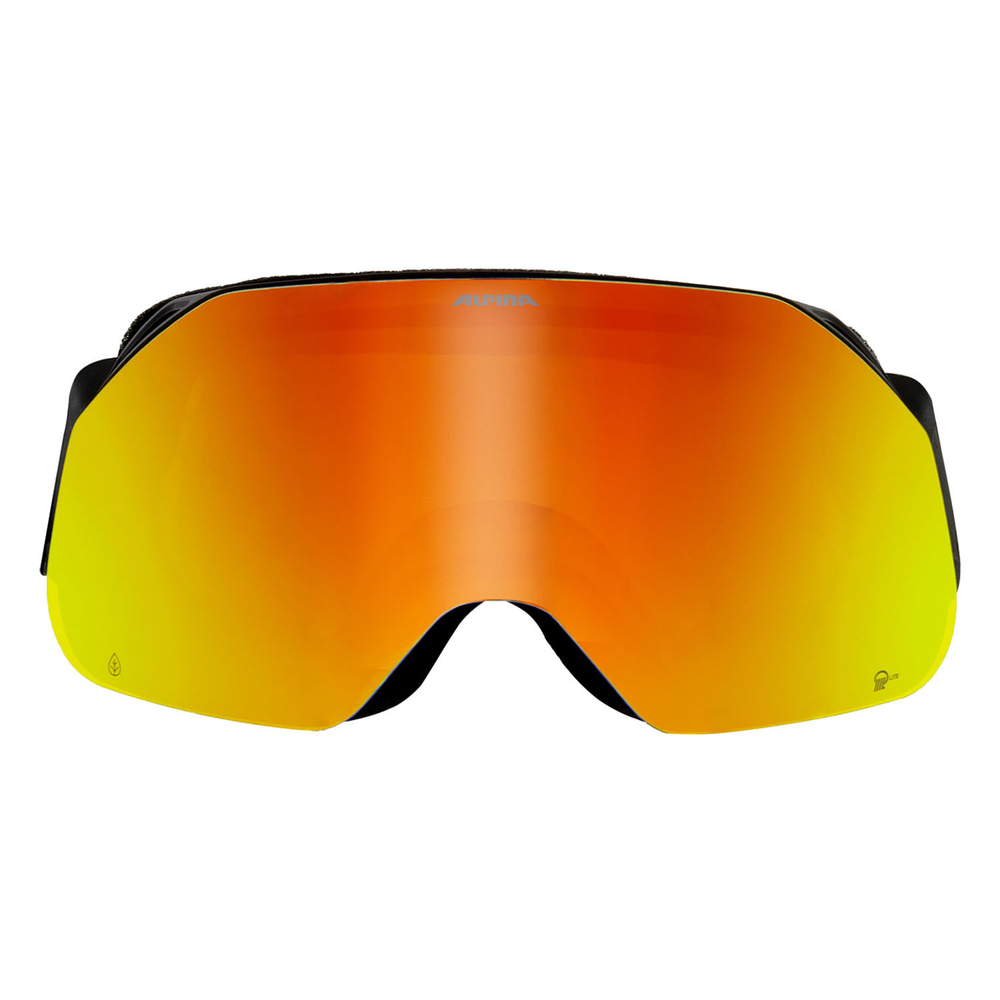 Очки горнолыжные ALPINA Blackcomb Q-Lite Michael Cina Black Matt/Q-Lite Orange S2 (б/р)