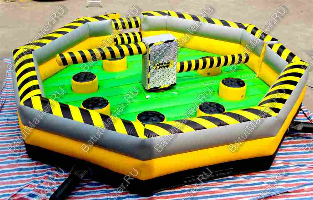 Коммерческая надувная игра "Увернись от палки" (Melt Down) 7*7*1.5 м