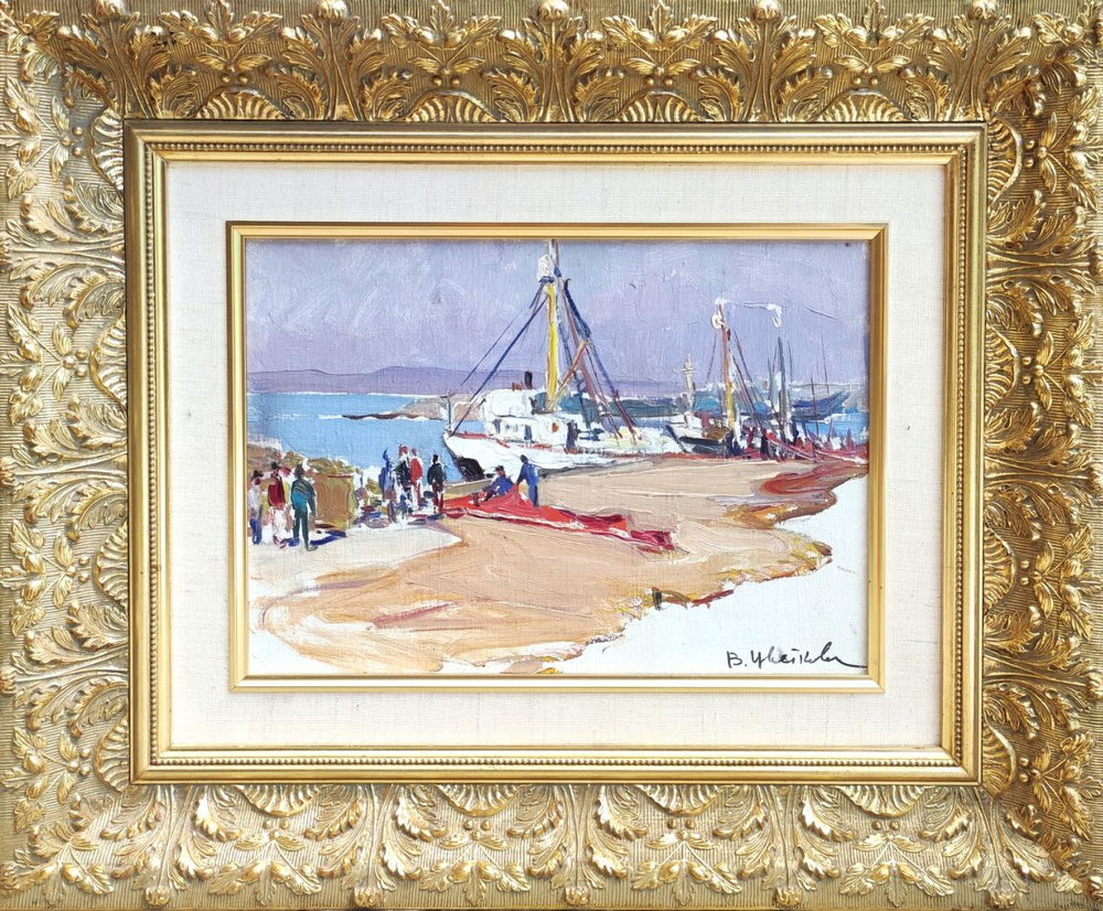 Картина Цветковой В.П. "Созонол. Болгария." картон/масло 25х35