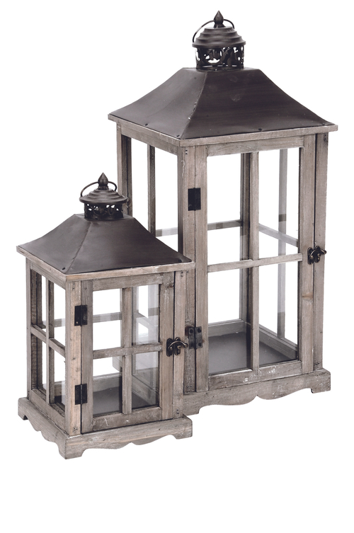 Набор из 2-х подсвечников "Форман" 20x20x39,5см/ 27x27x59см