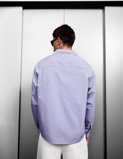 NTS X BERSHKA ft. UMRU Рубашка с принтом, фиолетовый