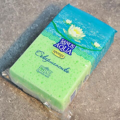 Губка банная с массажным слоем "Совершенство", 165*105*50мм