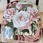 Сиденье из гобелена на стул "ДВ. НЕЖНАЯ РОЗА", размер 43*43см, Россия.