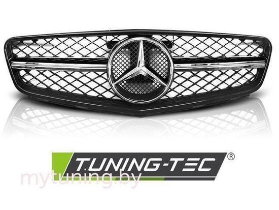 Решетка радиатора C63 STYLE GLOSSY BLACK-CHROME для Mercedes C W204