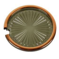 Банка для сыпучих продуктов с ложкой (зеленая) h=8,8см,v=400мл (акрил,нержавеющая сталь) (индивидуа