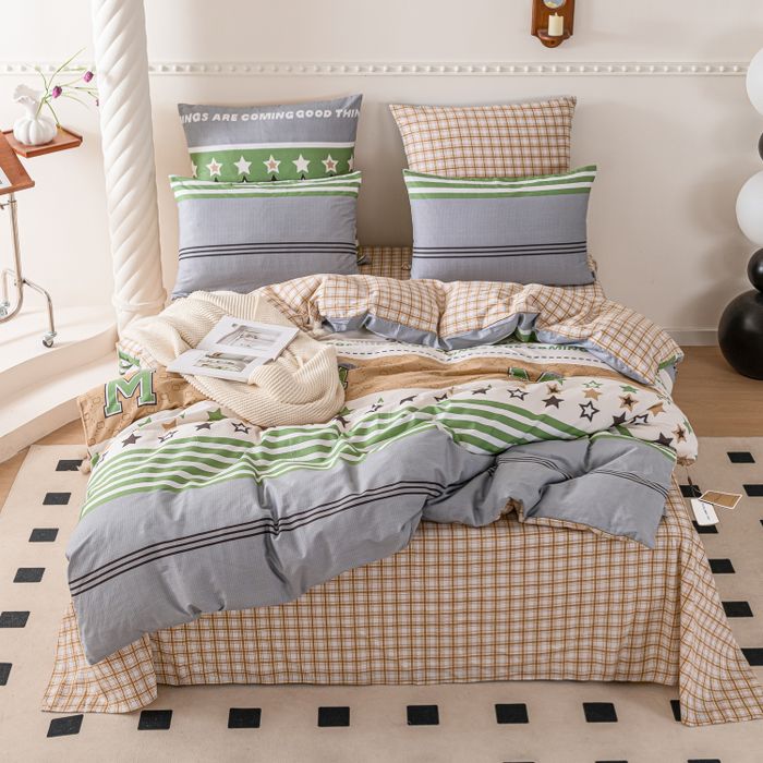 Комплект постельного белья Люкс-Сатин 100% хлопок «Звёздный праздник»