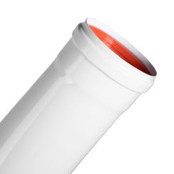 Удлинитель раздельного дымохода раструбн. Royal Thermo диам. 80, 1000 мм