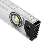 Уровень алюминиевый "Рельс", 1000 мм, 3 глазка (1 поворотный) Matrix, 34029