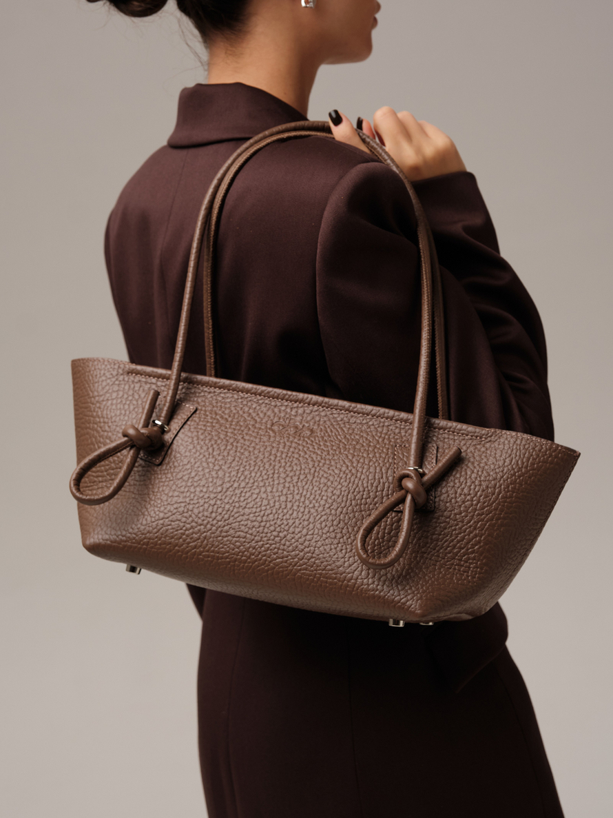 Кожаная сумка DBR 31340 коричневый какао