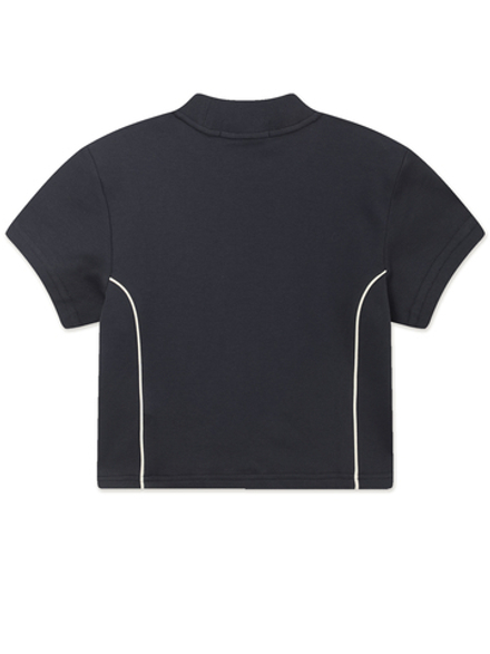 Женская Футболка Piped Seams Mock Neck