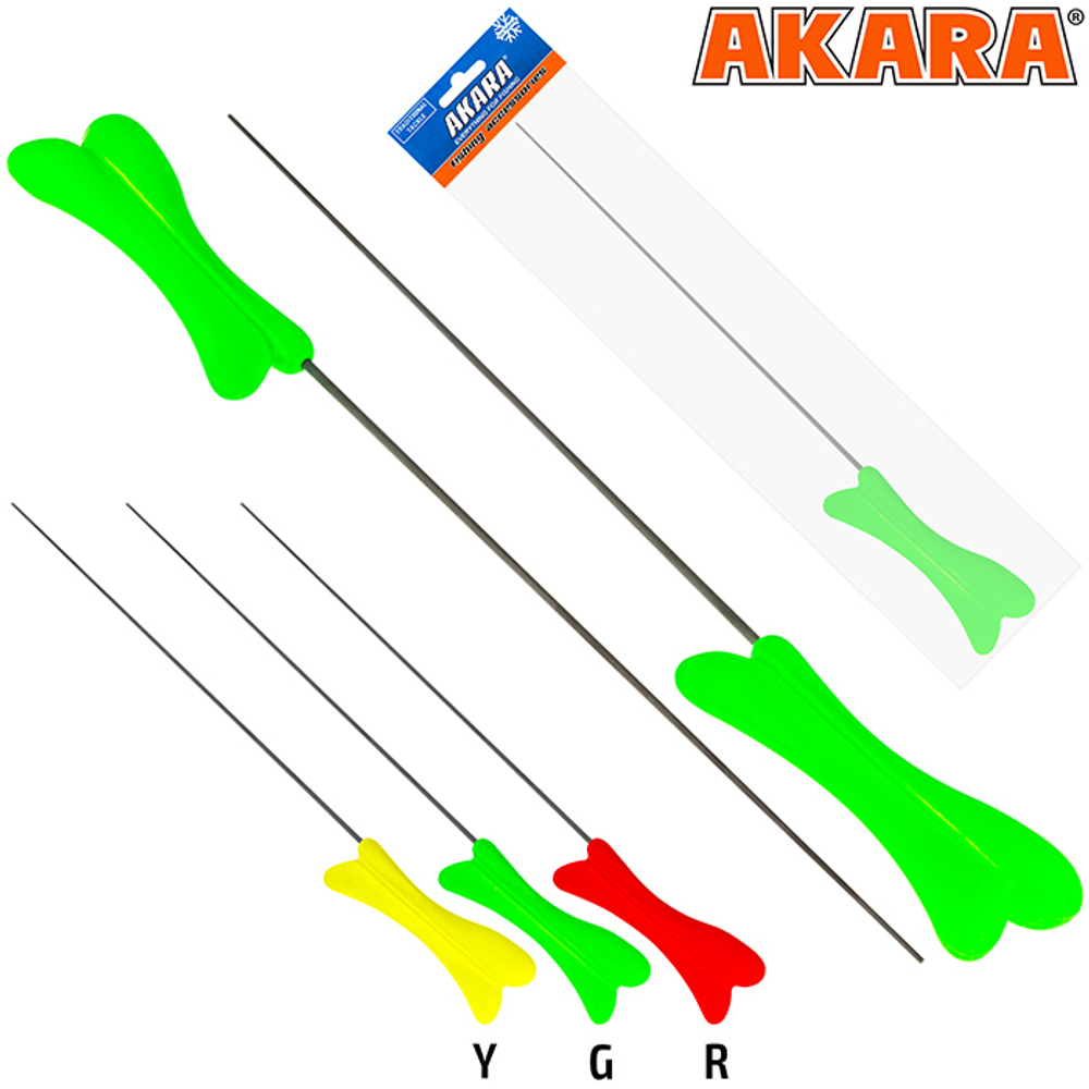 Удочка зимняя Akara Akara RKW1 зеленая (хлыст Hi Carbon 1 составной) 38 см