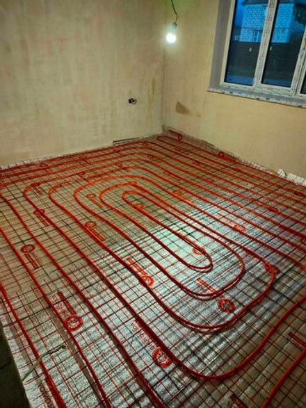 Монтаж водяного теплого пола