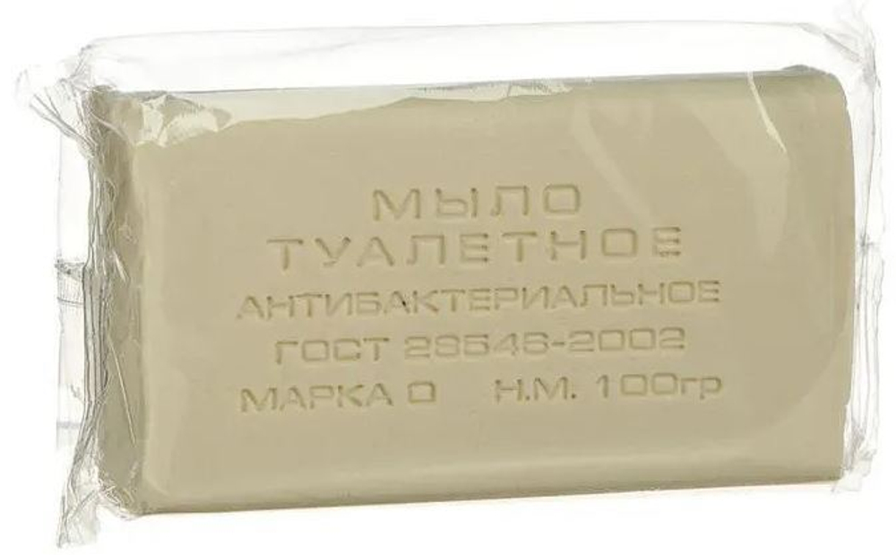 Мыло туалетное ММК 100гр. (1/80шт) Антибактериальное в прозрачной обертке. Ординарное