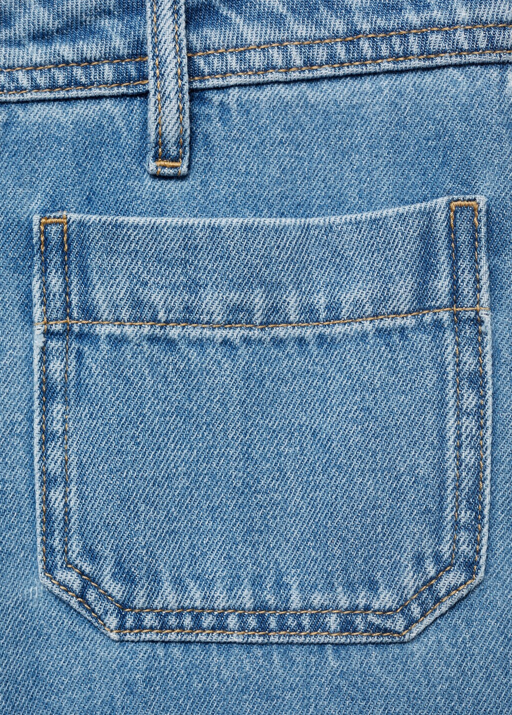 Широкие джинсы wideleg с карманами и высокой посадкой