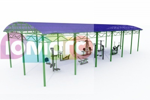 Навес над тренажерами 0328