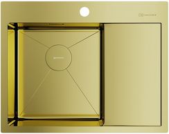 Мойка Akisame 65-LG-L нерж.сталь/светлое золото(арт.4973083)